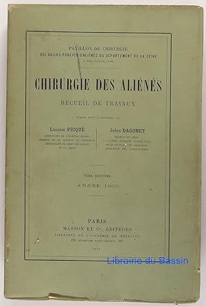 Seller image for Chirurgie des alins Recueil de travaux Tome 2 Anne 1902 for sale by Librairie du Bassin