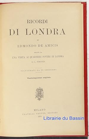 Ricordi di Londra Una visita ai quartieri poveri di Londra