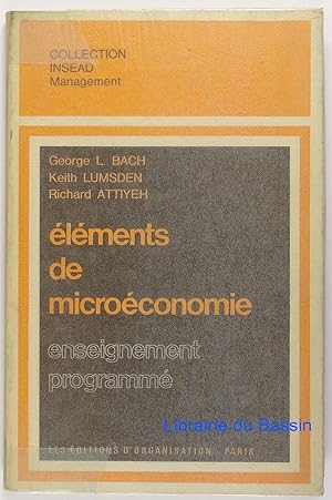 Imagen del vendedor de Elments de Microconomie (enseignement programm) a la venta por Librairie du Bassin