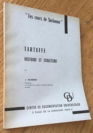 Image du vendeur pour Tartuffe. Histoire et structure. mis en vente par Les Livres du Pont-Neuf