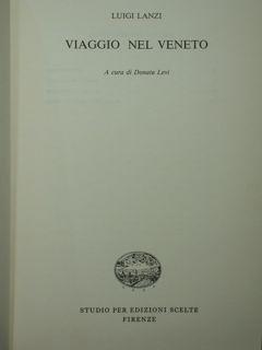 Immagine del venditore per Luigi Lanzi. Viaggio per il veneto. Taccuini - I. venduto da EDITORIALE UMBRA SAS