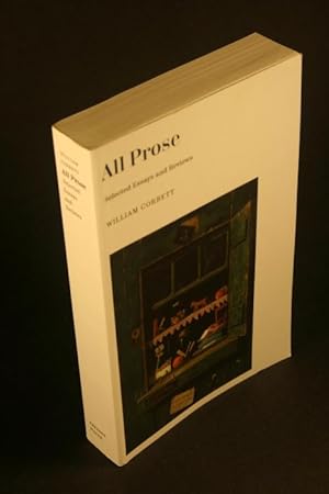 Bild des Verkufers fr All prose: selected essays and reviews. zum Verkauf von Steven Wolfe Books