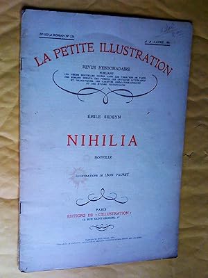 Imagen del vendedor de La Petite Illustration. Revue Hebdomadaire. N 522. Roman: N 236. 4 avril 1931. Nihilia. Nouvelle a la venta por Claudine Bouvier