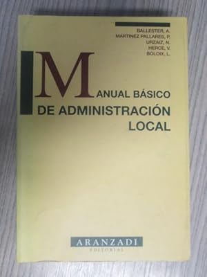 Seller image for MANUAL BSICO DE ADMINISTRACIN LOCAL for sale by LIBRERIA AZACAN