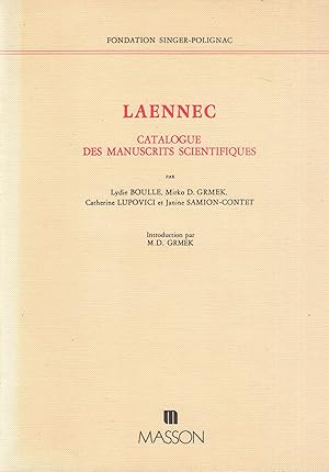 Immagine del venditore per Laennec : catalogue des manuscrits scientifiques Copy signed by L. Boulle venduto da PRISCA