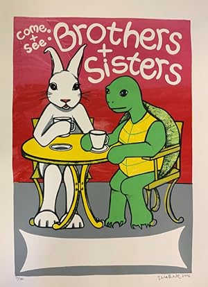 Signed, Limited Edition Poster by Artist Leia Bell: Come + See: Brothers + Sisters