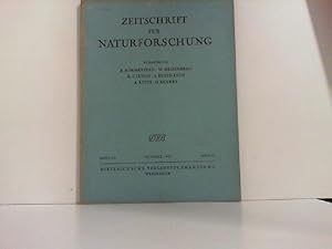 Bild des Verkufers fr Zeitschrift fr Naturforschung Astrophysik, Physik und physikalische Chemie. Bd. 2a, Heft 10, Oktober 1947. zum Verkauf von Zellibooks. Zentrallager Delbrck