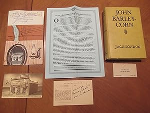John Barleycorn, With Explanatory Note Handwritten By John M. Heinold Of The "First And Last Chan...