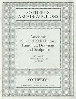 Seller image for Sothebys June 1986 American 19th & 20th Century Paintings for sale by thecatalogstarcom Ltd