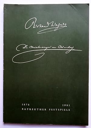 Seller image for Bayreuther Festspiele 1981, Programmheft II - Die Meistersinger von Nrnberg mit beigelegter Besetzungsliste for sale by Verlag IL Kunst, Literatur & Antiquariat