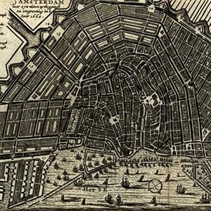 Amsterdam Holland Netherlands 1678 wonderful miniature city plan map rare