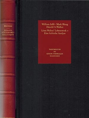 Immagine del venditore per D' conomie Politique Pure ou Thorie de la Richesse. Reihe: Klassiker der Nationalkonomie. Faksimile der 1874 und 1877 erschienenen Erstausgabe. venduto da Rhnantiquariat GmbH