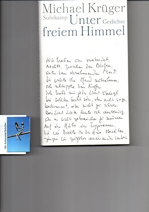 Seller image for Unter freiem Himmel. [signiert]. Gedichte. for sale by Antiquariat Schrter -Uta-Janine Strmer