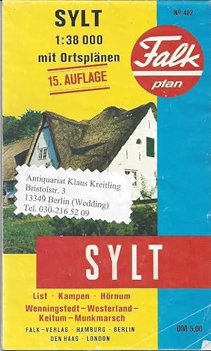 Sylt mit Ortsplänen. 15.Auflage