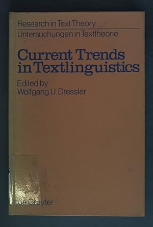 Image du vendeur pour Current trends in textlinguistics. Research in text theory ; Vol. 2 mis en vente par books4less (Versandantiquariat Petra Gros GmbH & Co. KG)