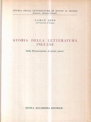 Bild des Verkufers fr Storia della letteratura inglese zum Verkauf von Librodifaccia