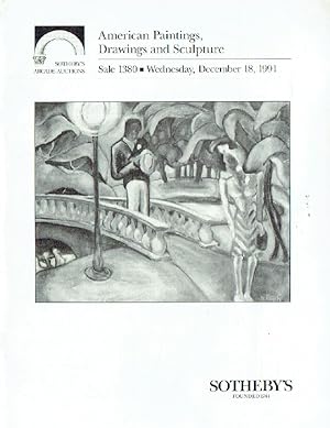 Seller image for Sothebys December 1991 American Paintings, Drawings & Sculpture for sale by thecatalogstarcom Ltd