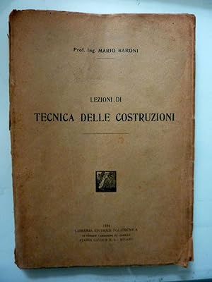 Seller image for LEZIONI DI TECNICA DELLE COSTRUZIONI for sale by Historia, Regnum et Nobilia