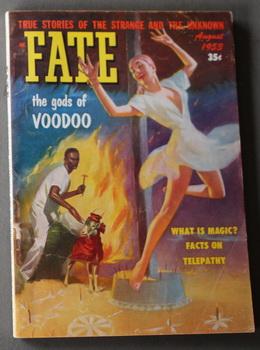 Bild des Verkufers fr FATE (Pulp Digest Magazine); Vol. 6, No. 8, Issue 41, August 1953 True Stories on The Strange, The Unusual, The Unknown - The Gods of Voodoo - Henry VIII, Australia, Tecumseh zum Verkauf von Comic World