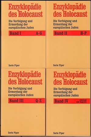 Imagen del vendedor de Enzyklopdie des Holocaust. Die Verfolgung und Ermordung der europischen Juden. 4 Bnde. a la venta por Antiquariat Neue Kritik