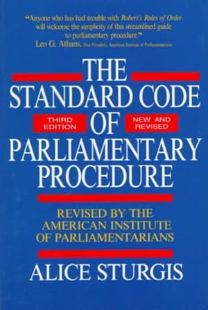 Seller image for Standard Code of Parliamentary Procedure for sale by GreatBookPrices