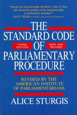 Seller image for Standard Code of Parliamentary Procedure for sale by GreatBookPrices