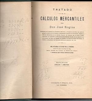 TRATADO DE CALCULOS MERCANTILES.