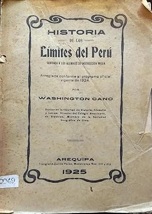 Historia de los límites del Perú. Primera edición