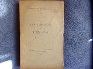 Imagen del vendedor de La vie littraire de Stendhal a la venta por arobase livres