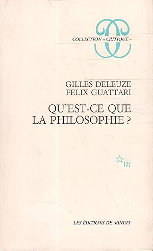 Seller image for Qu'est-ce que la philosophie? for sale by Messinissa libri