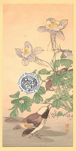 Bild des Verkufers fr KACHO E: SUITE OF FOUR BIRD & FLOWER COLOR WOODBLOCK PRINTS. zum Verkauf von RARE ORIENTAL BOOK CO., ABAA, ILAB