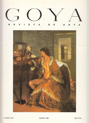 Imagen del vendedor de GOYA, REVISTA DE ARTE. N 228 a la venta por Librera Vobiscum