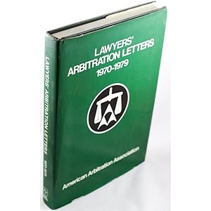 Seller image for LAWYERS ARBITRATION LETTERS for sale by Librera Salamb