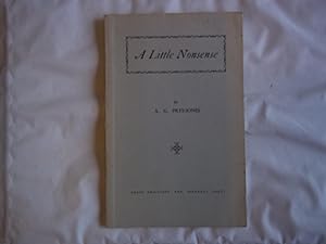 Seller image for A Little Nonsense. for sale by Carmarthenshire Rare Books