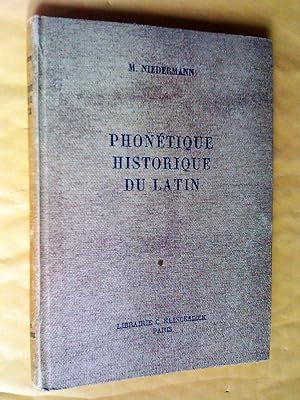 Immagine del venditore per Prcis de phontique historique du latin, troisime dition revue et augmente venduto da Claudine Bouvier