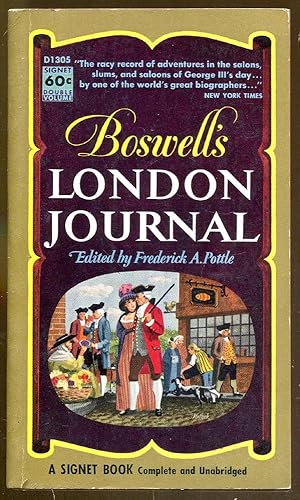 Image du vendeur pour Boswell's London Journal 1762-1763 mis en vente par Dearly Departed Books