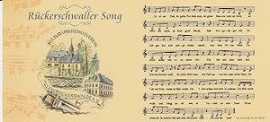 Liedpostkarte: Rückerschwaller Song. Text und Musik: Pfr. W. Warnat,