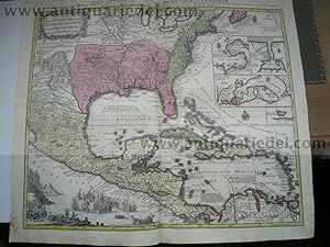Mappa Geographica Regionem Mexicanam et Floridam. Terrasque adjacentes, ut et Anteriores Americae...