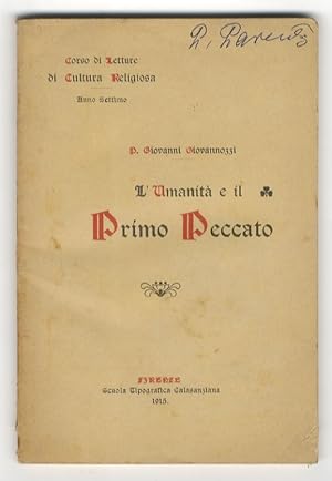 L'umanità e il primo peccato. Cinque letture.