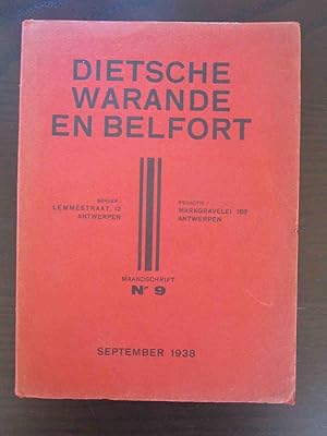 Bild des Verkufers fr Dietsche Warande en Belfort. Maandschrift Nr. 9. zum Verkauf von Antiquariat Maralt