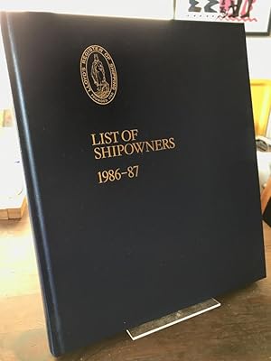 List of Shipowners 1986-87.