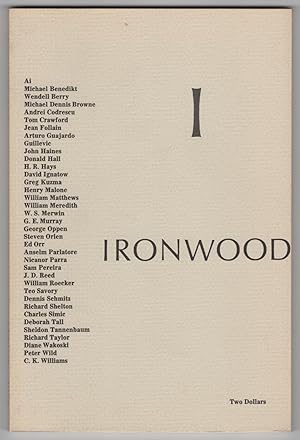 Seller image for Ironwood 1 (Spring 1972) for sale by Philip Smith, Bookseller