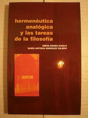 Seller image for Hermenéutica analógica y las tareas de la filosofía for sale by Librería Antonio Azorín