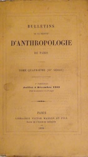 Bulletins de la Société d'anthropologie de Paris tome quatrième (II ...