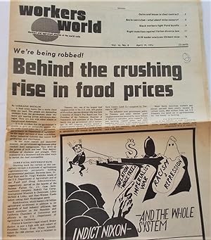 Seller image for Workers World (Vol. 16 No. 8 - April 19, 1974): Workers and Oppressed Peoples of the World Unite (Newspaper) for sale by Bloomsbury Books