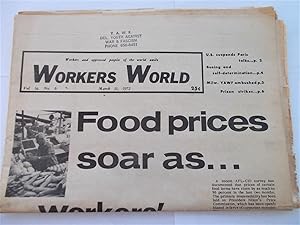 Seller image for Workers World (Vol. 14 No. 6 - March 31, 1972): Workers and Oppressed Peoples of the World Unite (Newspaper) for sale by Bloomsbury Books