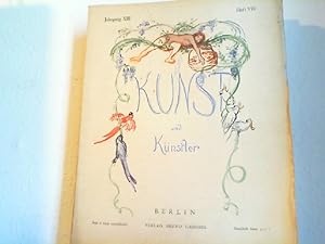 Seller image for Kunst und Knstler. Jahrgang XIII, Heft VIII. Mai 1915. Illustrierte Monatsschrift fr Kunst und Kunstgewerbe. for sale by Antiquariat im Schloss