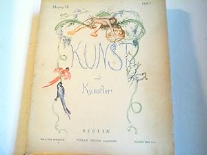 Seller image for Kunst und Knstler. Jahrgang XII, Heft I. Oktober 1913. Illustrierte Monatsschrift fr Kunst und Kunstgewerbe. for sale by Antiquariat im Schloss