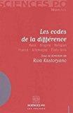 Bild des Verkufers fr Les Codes De La Diffrence : Race, Origine, Religion : France, Allemagne, Etats-unis zum Verkauf von RECYCLIVRE