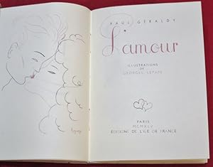 Imagen del vendedor de L'Amour. a la venta por Librairie Diogne SARL